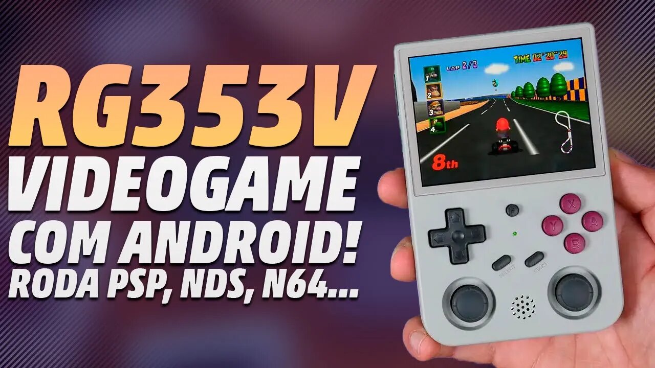 VIDEOGAME PORTÁTIL que roda DS, PSP, DREAMCAST e até ANDROID 11! NOVO Anbernic RG353V