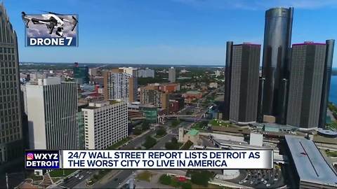 Detroit named worst city to live in, study finds