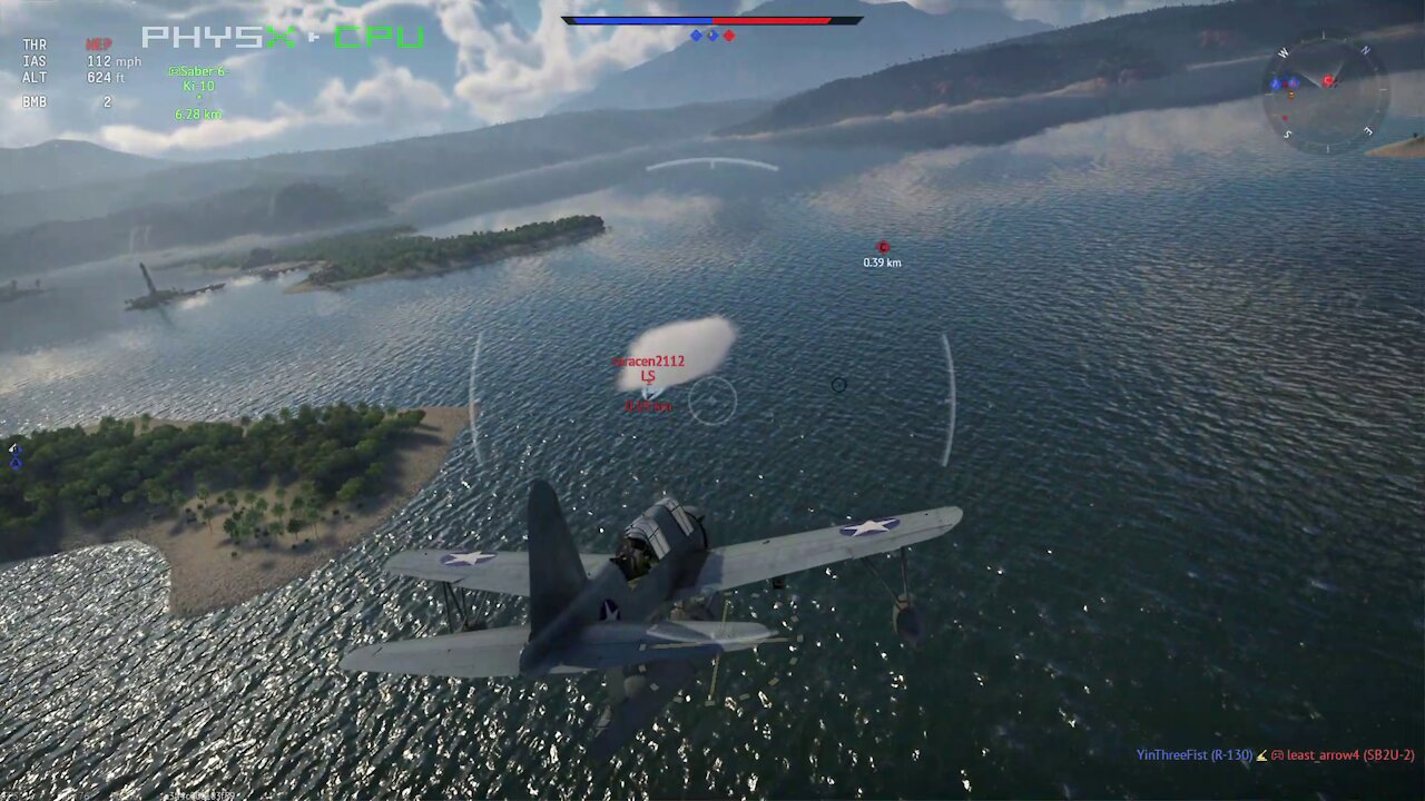 War Thunder - Sea zone capture with aircraft in naval battles