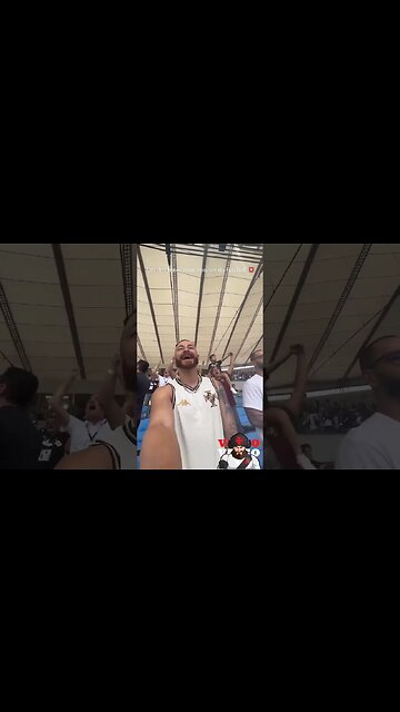 Fred Bruno no Maracanã torcendo pro Vasco