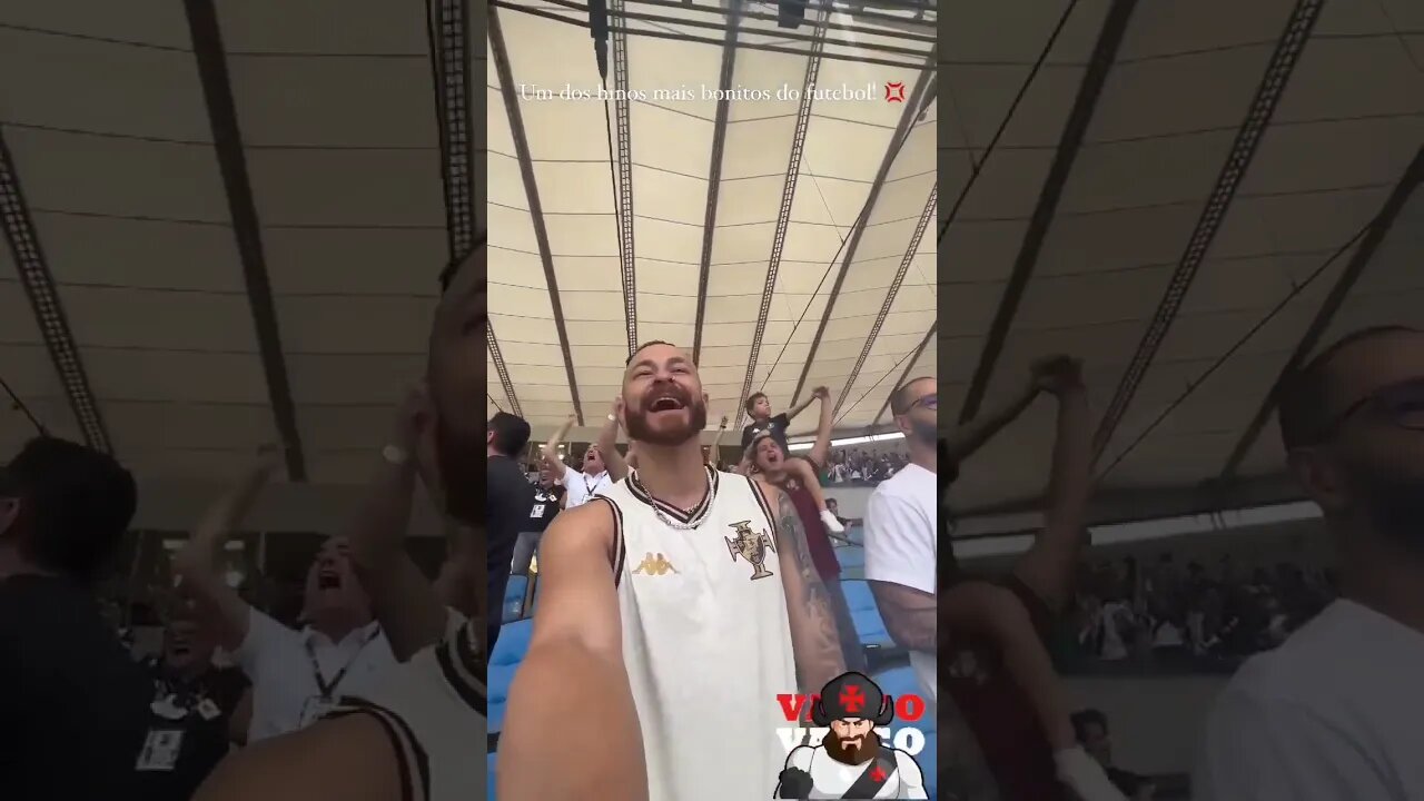 Fred Bruno no Maracanã torcendo pro Vasco