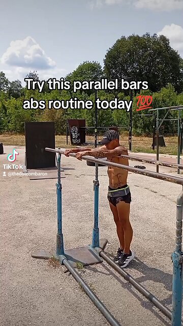 Sculpt your six-pack with this parallel bar abs routine