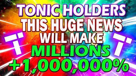 TONIC HOLDERS DON'T MISS THIS!! LAST CHANCE!! Tectonic Millionaires!