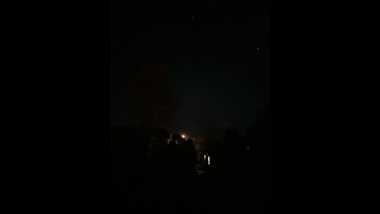 Moon with stars in the sky during the night