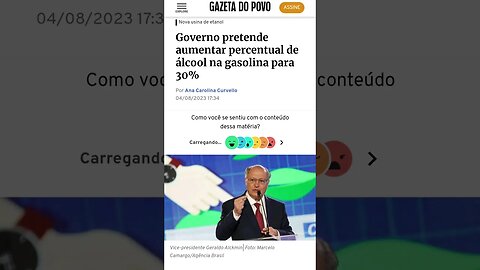 Governo quer aumentar adição de etanol na gasolina para 30% #shorts #noticias #news