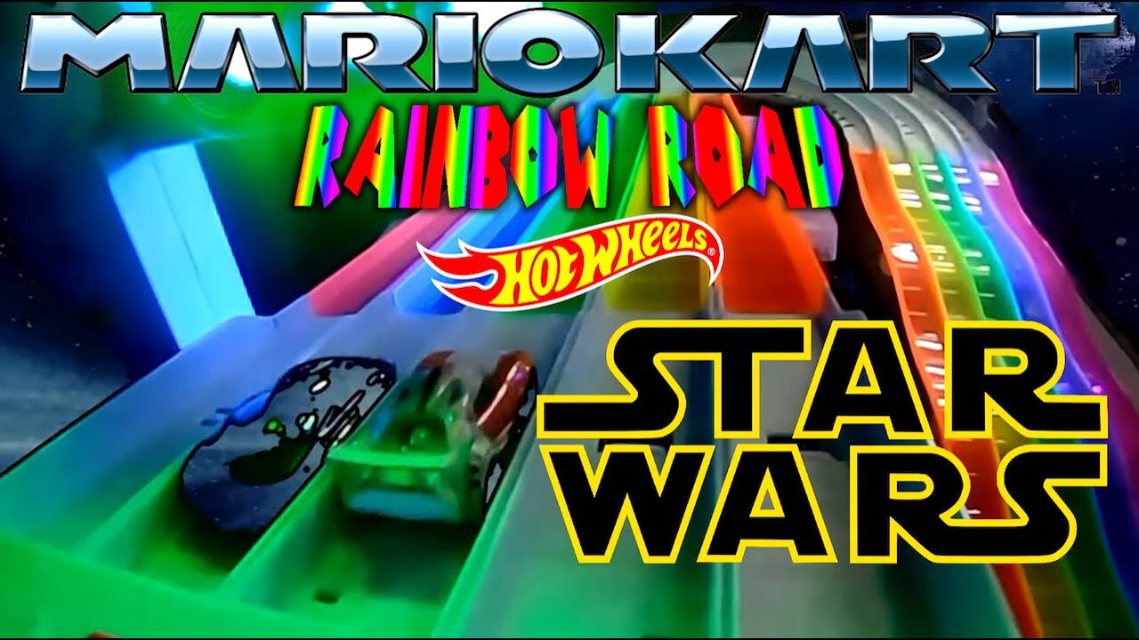 Mario Kart Hot Wheels Star Wars Rainbow Road❗️