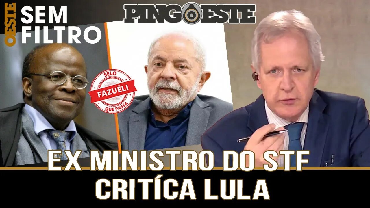 Ex ministro do STF Joaquim Barbosa critíca lula [AUGUSTO NUNES]