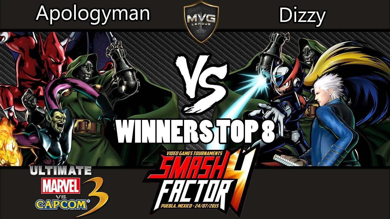 Apologyman vs. SF T3 Dizzy - Smash Factor 4 - Winners Top 8 - Marvel vs. Capcom