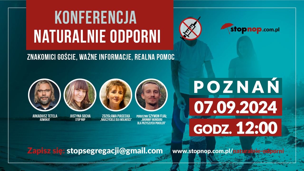 Konferencja „Naturalnie Odporni” 7.09.2024 Poznań