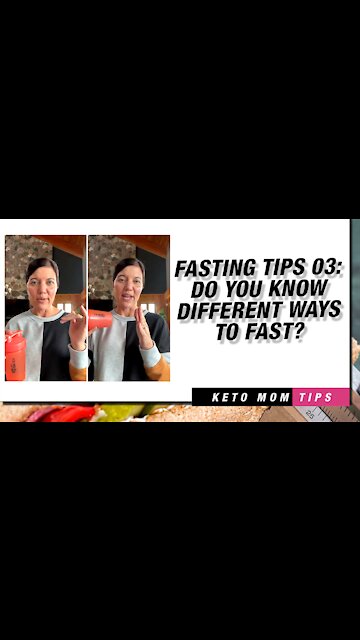 Fasting Tips 03 : Do You Know The Different Ways To Fast?