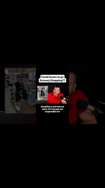 Facial Recognition Security Doors to go Grocery Shopping #shorts