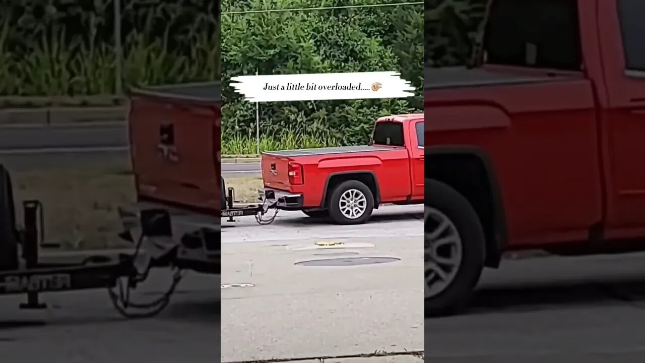 Towing Fail #shorts #fail #truck #overload #confidence