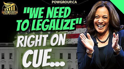 Right On Cue... "We Need To Legalize MJ" Says Kamala Harris 35 Days Before Election