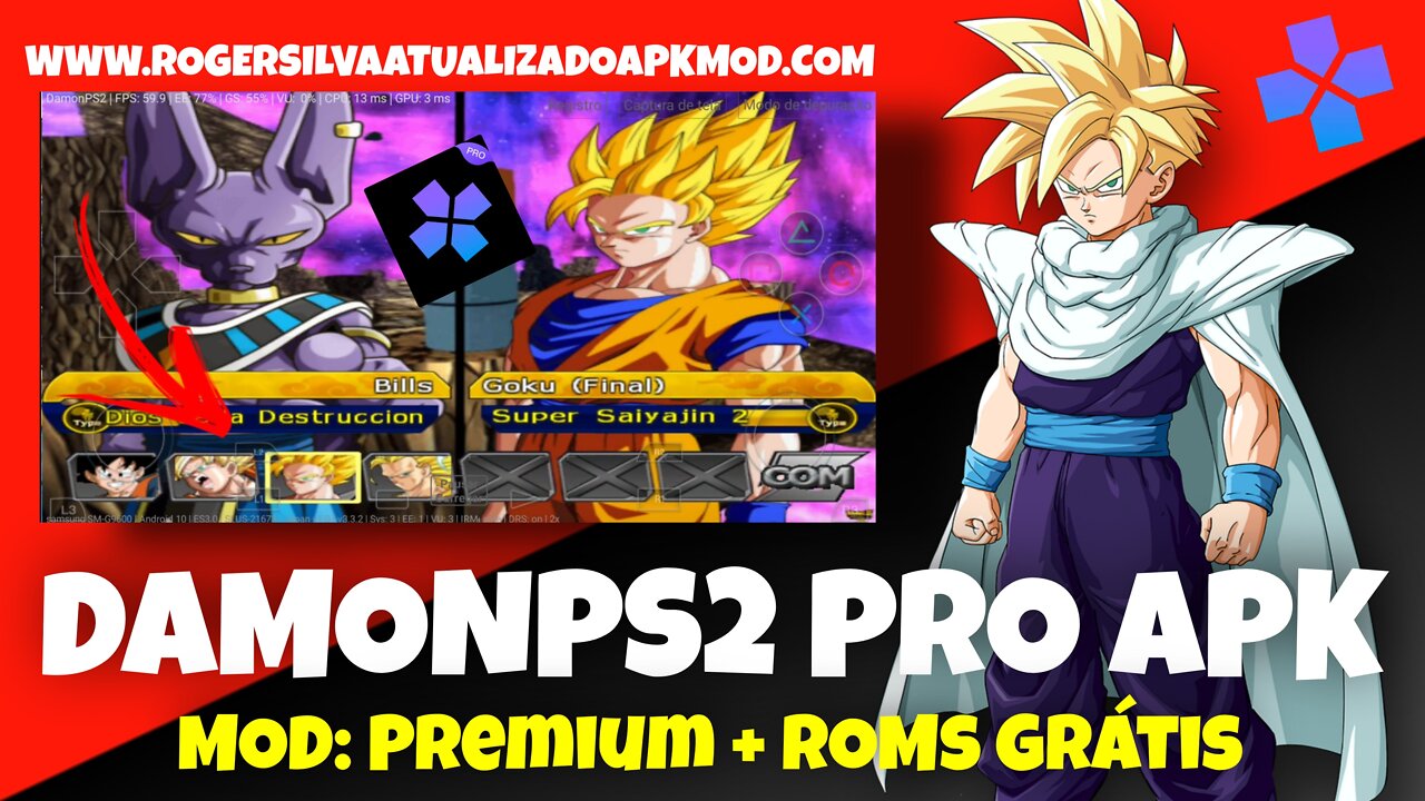 DAMONPS2 PRO APK EMULADOR CONSOLE ANDROIDE