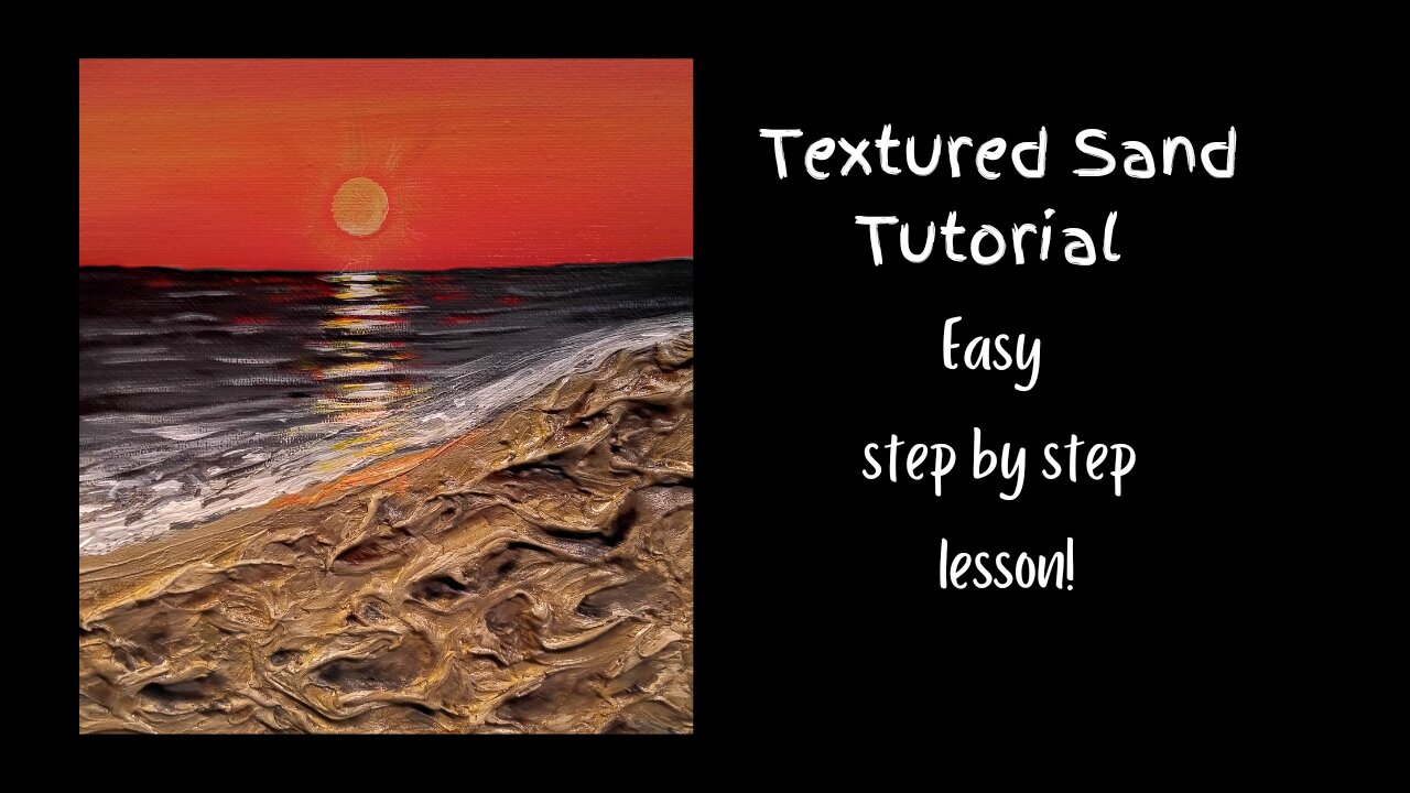 Try this Easy Textured Sand for your next Beach Painting!