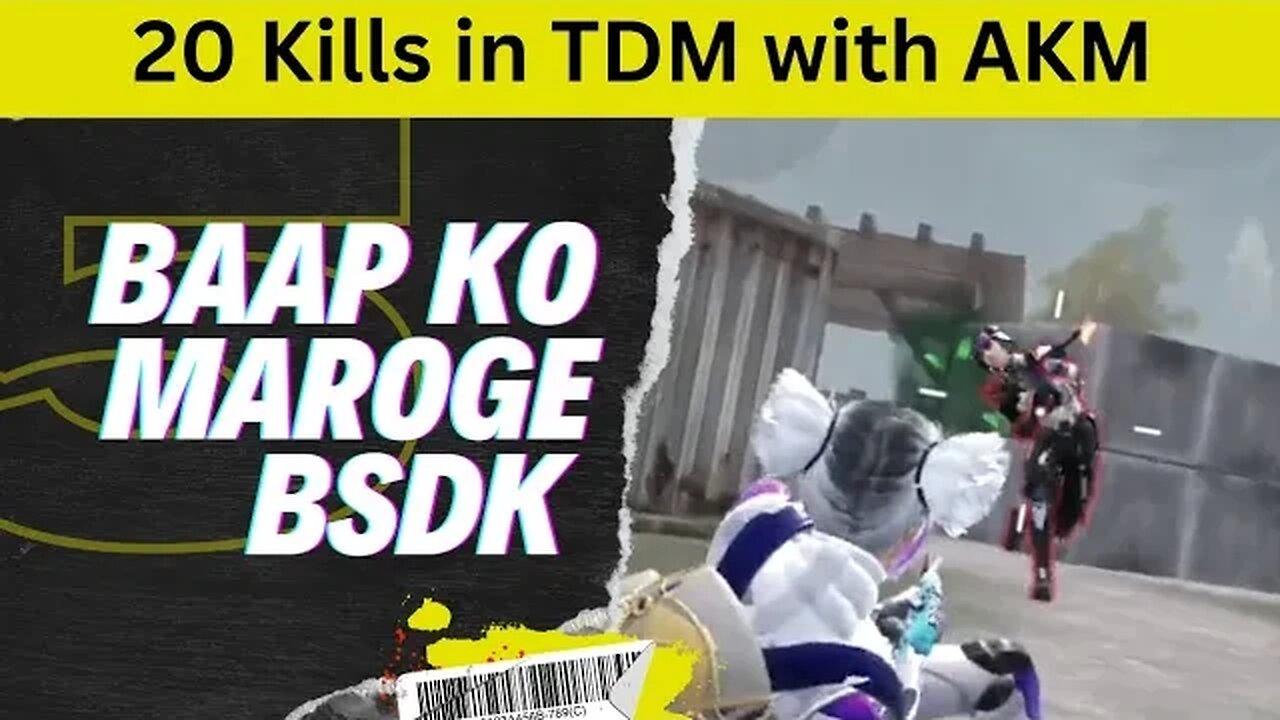 20 Kills in BGMI TDM with AKM #bgmi #bgmilive #gaming #pubgmobile