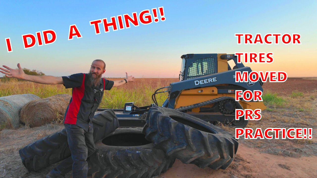 Building A PRS Tractor Tire Stage! - Heavy Lifting!!