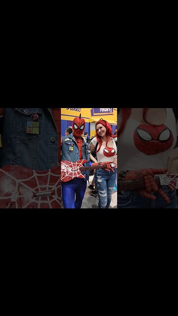 Spider-Punk and MJ | Comic Con #viral #trending #shorts