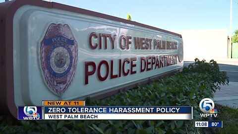 Zero tolerance harassment policy for West Palm Beach police