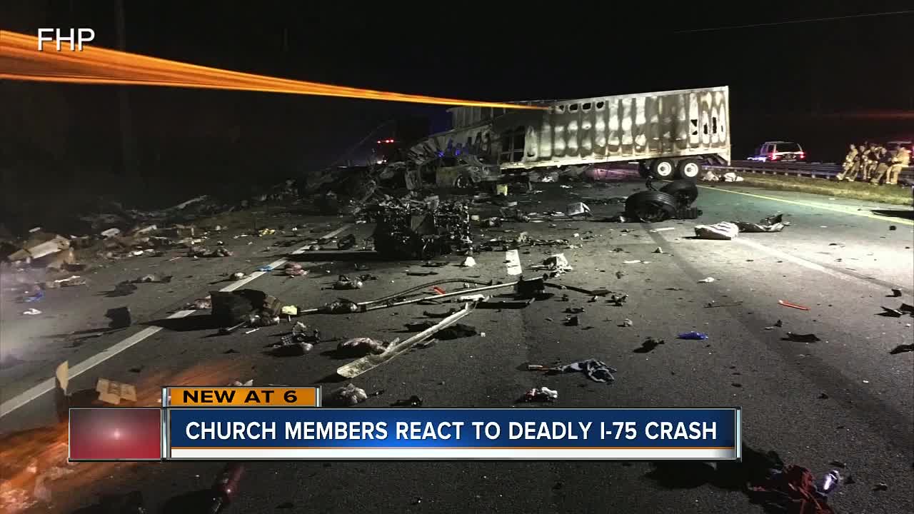 5 children in church group headed to Disney among 7 killed in fiery crash on I-75 near Gainesville