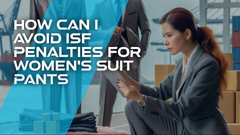 Crucial Tips for Importers: How to Avoid ISF Penalties for Women's Suit Pants