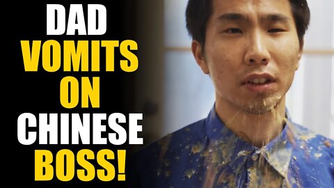 WHITE Dad VOMITS on CHINESE BOSS! What Happens Next Will SHOCK YOU... | SAMEER BHAVNANI