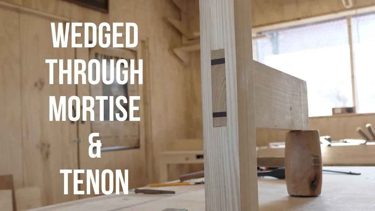 How I cut a Wedged Mortise and Tenon!