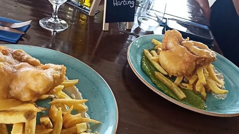 fish and chips on the top of the Rock.