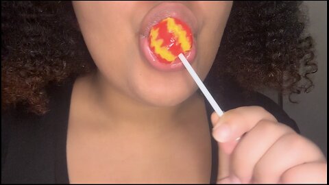 Lollipop licking Asmr