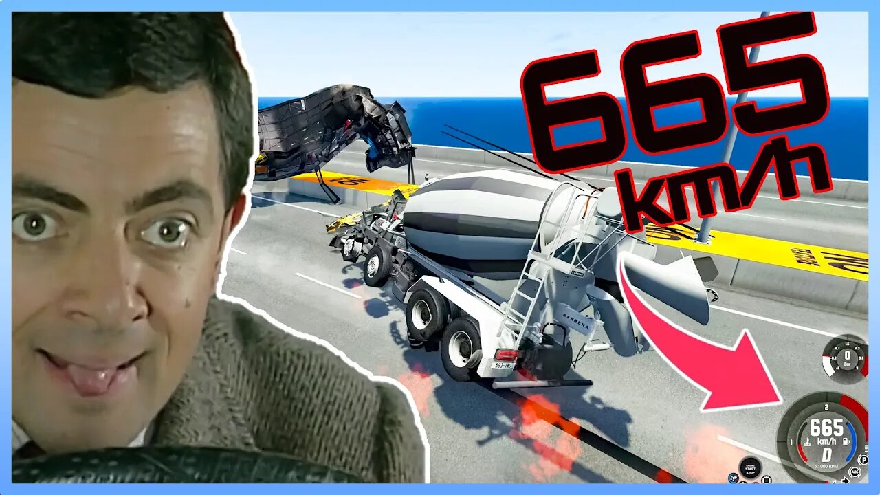 TruckFails | NASA Truck - truck 665 km/h #202 | BeamNG.Drive |TrucksFails