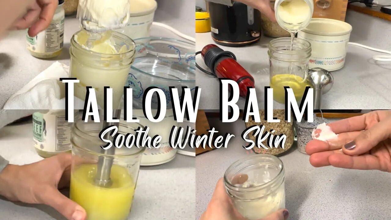 Beef Tallow Balm DIY Body Butter Moisturizer