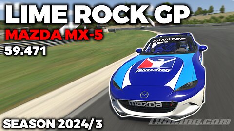 iRacing Guide MX-5 Lime Rock Park Grand Prix - Hot Lap + Setup - 59,471