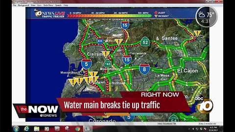 Sinkhole snarls Interstate 8 afternoon commute