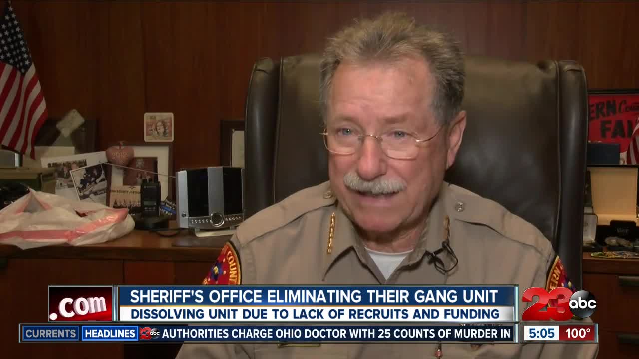 KCSO DISSOLVING GANG UNIT