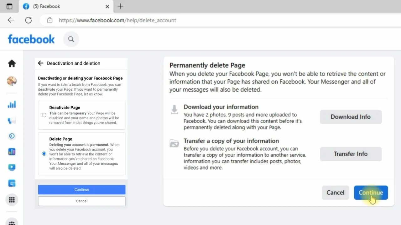 How to Delete Facebook Page Permanently