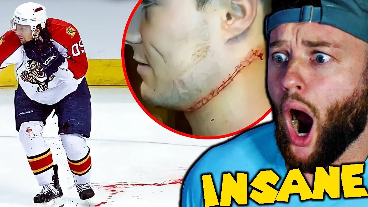 SOCCER FAN Reacts: NHL NEAR DEATH MOMENTS!