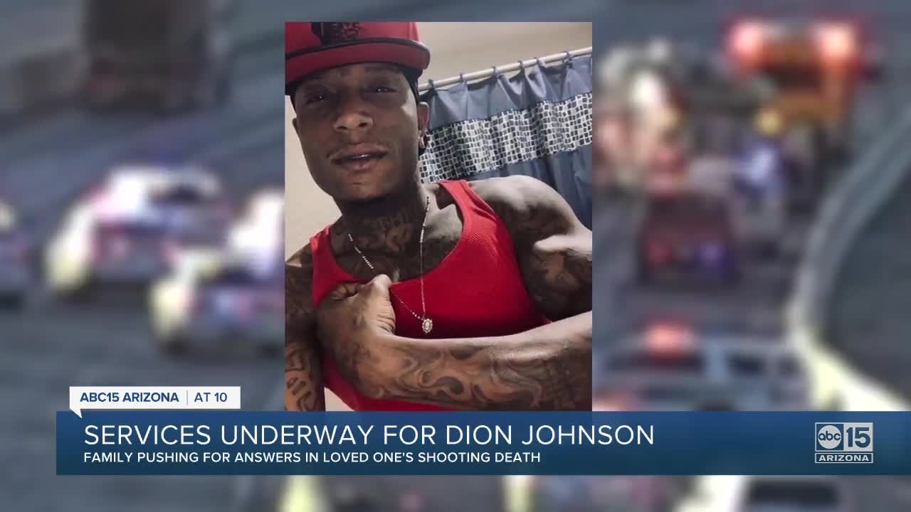 Dion Johnson's family continues to push for answers following his memorial service