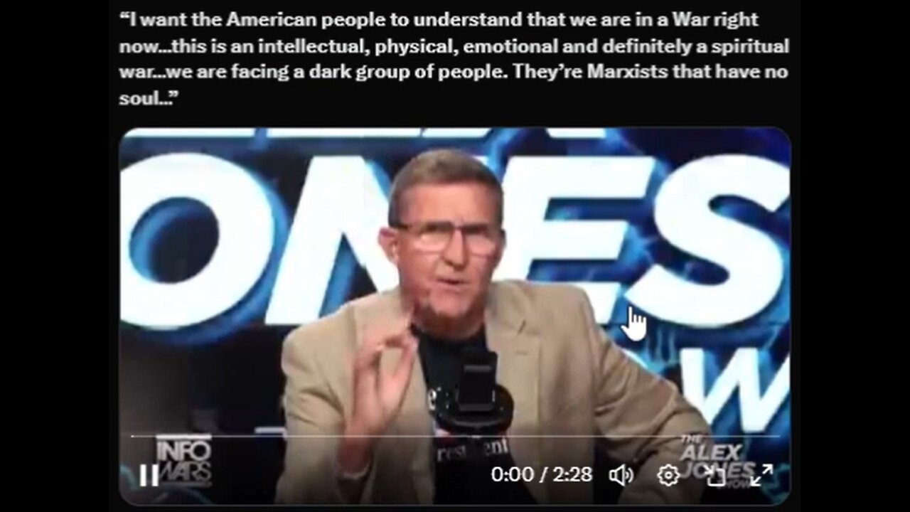 I Want The American People to Understand That We Are In A War Right Now- Gen. Flynn