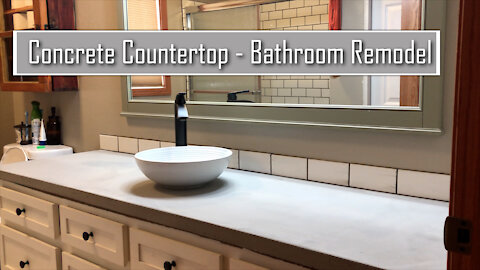 Making a Cement Countertop - Bathroom remodel- Montana Living