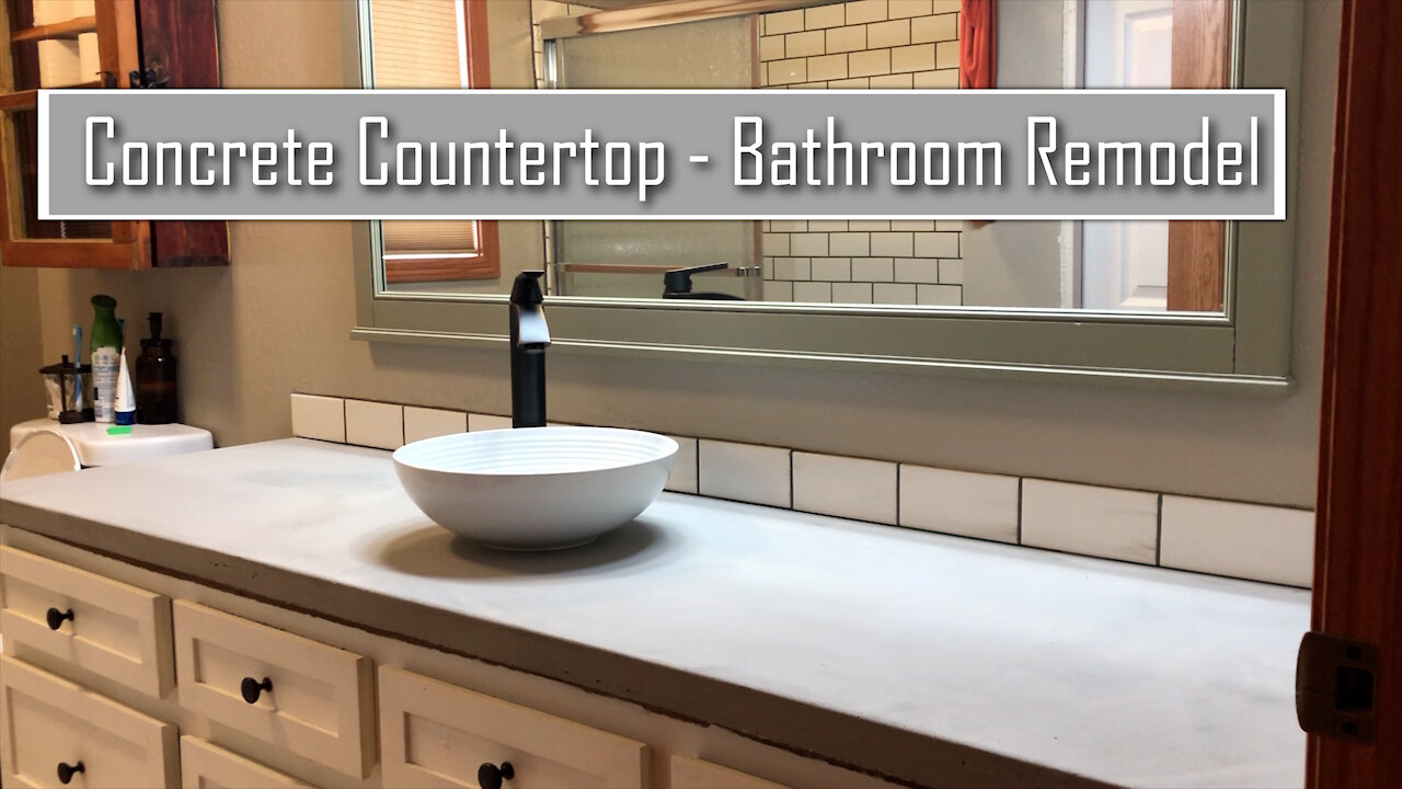 Making a Cement Countertop - Bathroom remodel- Montana Living