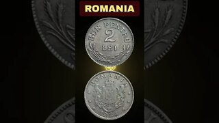 Romania 2 lei 1924.#shorts #coinnotesz