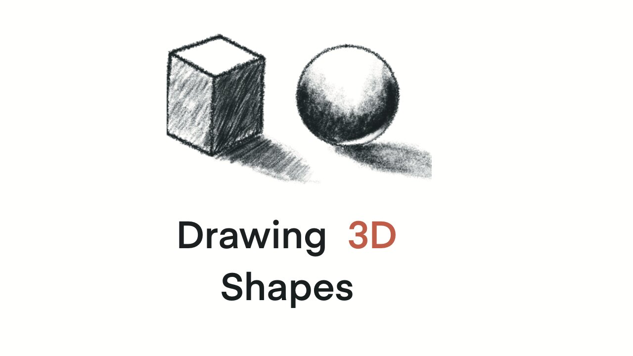 Beginner Digital Art: Drawing 3D shapes