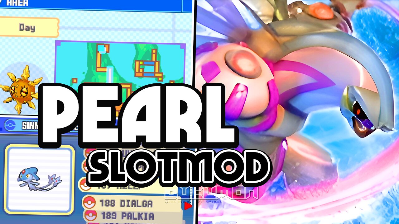 Pokemon Pearl Slotmod - NDS ROM Hack which adds the GBA slot inserts into the main game of Pearl