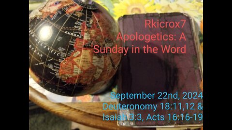 A Sunday in the Word September 22nd, 2024