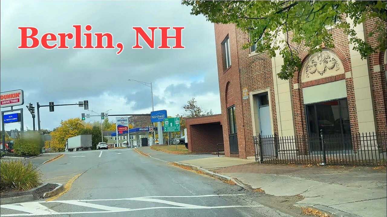 BERLIN - Northernmost City in New Hampshire USA 4K drive