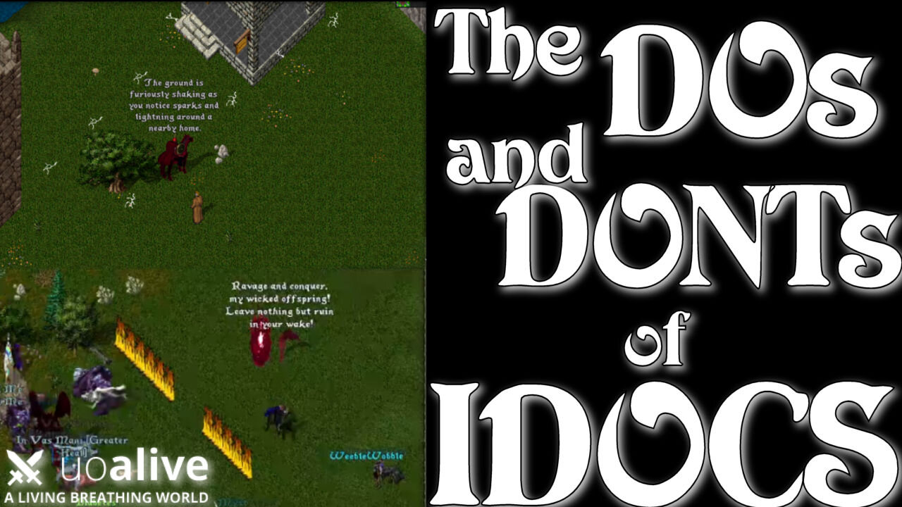 The DOs and DONTs of IDOCS on UOAlive!