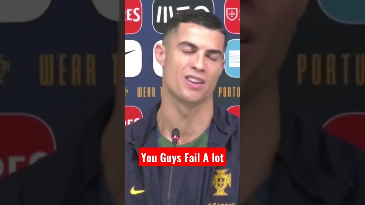 Cristiano Ronaldo "You Guys Fail A lot" Fiery Response To The Media About Fernándes & Cancelo