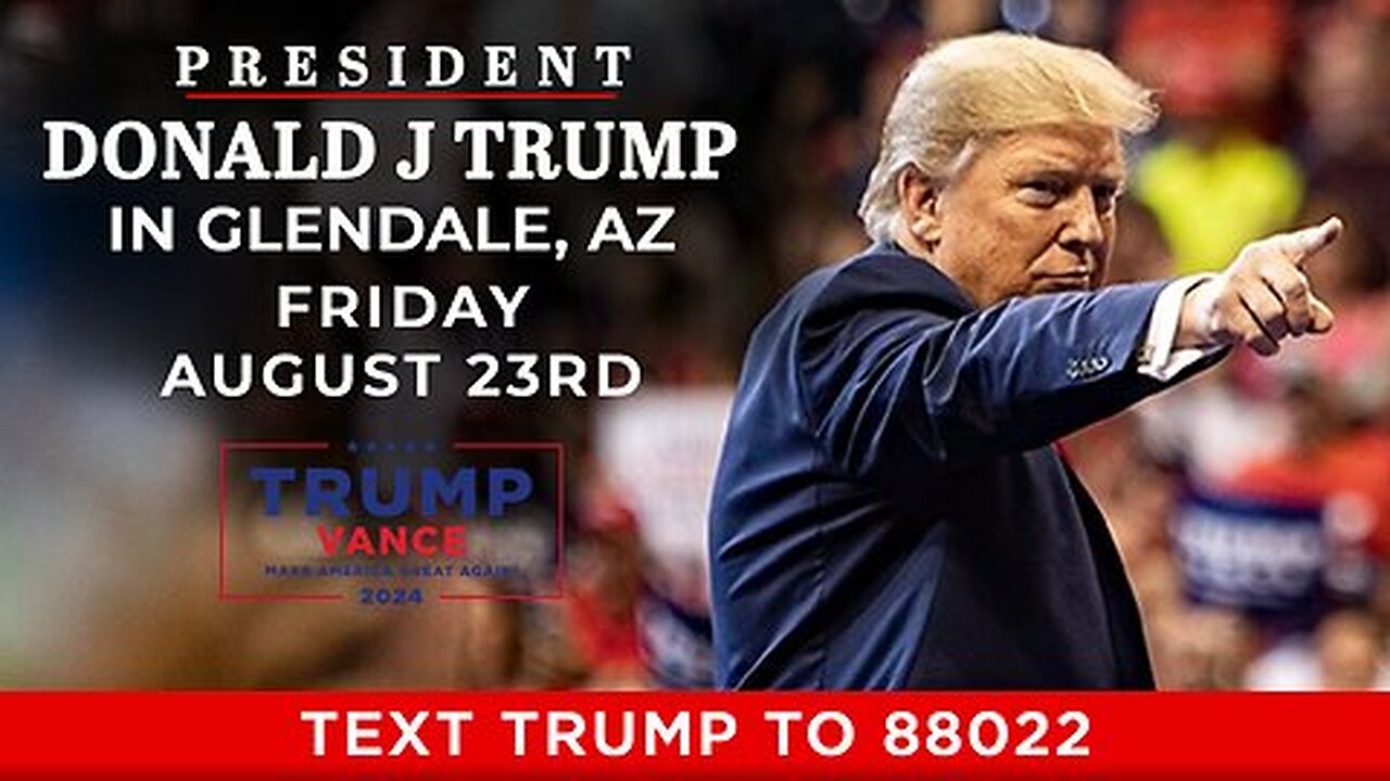 LIVE: President Trump in Glendale, AZ - August, 23 2024