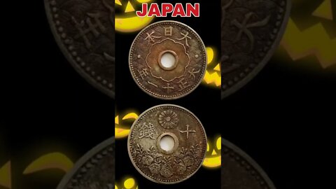 Japan 10 Sen 1922.#shorts #coinnotesz
