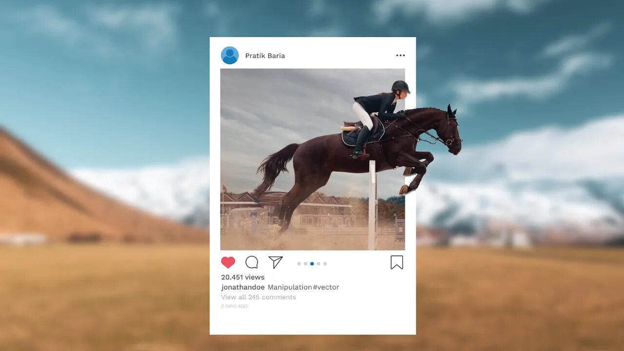 3D pop-out Effect for Instagram in Photoshop